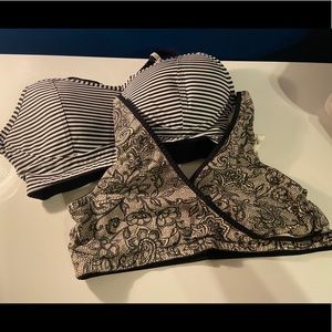 2 Nursing Bras- Motherhood Maternity- Size Medium